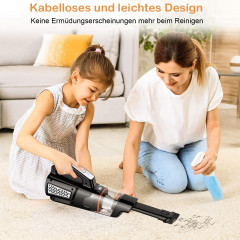 Mutoy Mutoy Akku-Handstaubsauger Akku-Handstaubsauger,10000Pa Handstaubsauger,Kabellos Autostaubsauger, mit wiederaufladbarer 2000mAh Batterie und Hepa-Filter, 3x2000mAh wiederaufladbare,Nass/Trocken,mit Waschbar HEPA-Filter  Беспроводной ручной пылесос M