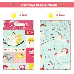 COSTWAY® Spieldecken Spielmatten 200x180cm Игровые коврики 200x180см