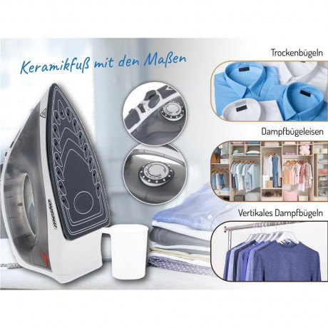 Mesko Mesko Dampfbugeleisen MS 5037 mit Keramiksohle 2800 Watt  Паровой утюг Mesko MS 5037 с керамической подошвой, 2800 Вт.