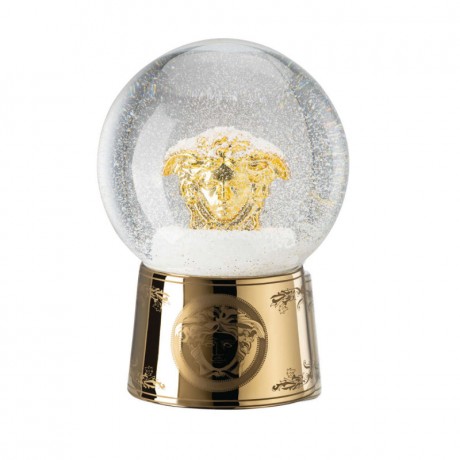 Rosenthal meets Versace Rosenthal Versace Golden Medusa Schneekugel gross 16,8 cm Снежный шар Rosenthal Versace Golden Medusa большой 16,8 см