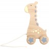 KINDSGUT Holz-Ziehtier Giraffe Nachziehspielzeug Деревянный жираф тянет за собой игрушку