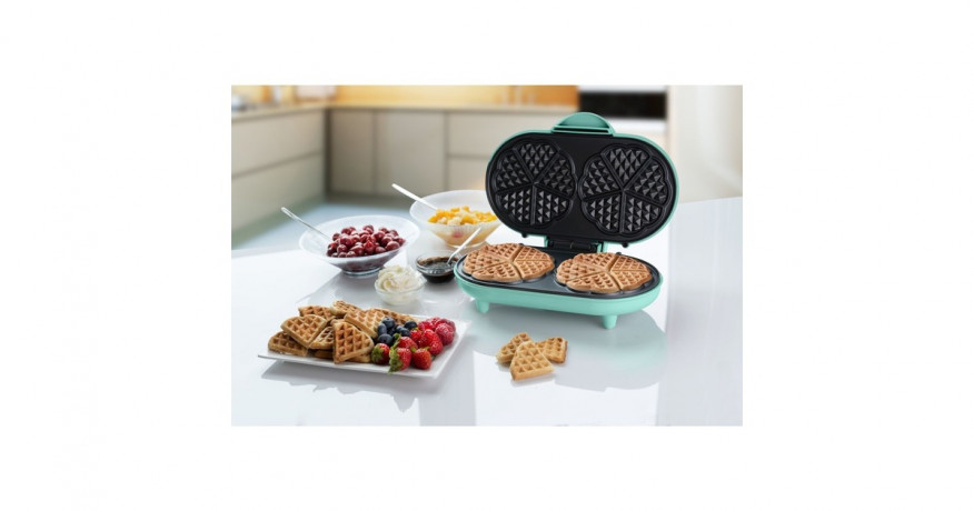 Bestron Bestron Doppel-Herzwaffeleisen ADWM1000M mint, 1.000 Watt  mint Вафельница Bestron с двойным сердцем ADWM1000M мятная, 1000 Вт