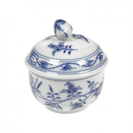 Meissen Meissen  'Zwiebelmuster kobaltblau - weisser Rand' Zuckerdose d: 7,5 cm Мейсен "Луковый узор кобальтово-синий - белая окантовка" Сахарница д: 7,5 см