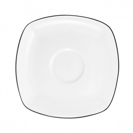 Seltmann Weiden Seltmann Weiden Lido Black Line Kombiuntertasse eckig 14,5 x 14,5 cm Seltmann Weiden Lido Black Line Блюдце комбинированное квадратное 14,5 x 14,5 см