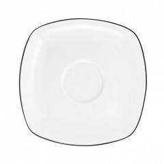 Seltmann Weiden Seltmann Weiden Lido Black Line Kombiuntertasse eckig 14,5 x 14,5 cm Seltmann Weiden Lido Black Line Блюдце комбинированное квадратное 14,5 x 14,5 см