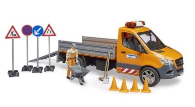 Bruder Mercedes Benz Sprinter Kommunal mit Fahrer Licht  Sound Mercedes Benz Sprinter муниципальный со звуком подсветки водителя