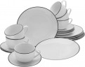 Creatable Creatable Kaffeeservice 18-tlg. LUNA BLACK LINE Weiss Креативный кофейный сервиз 18 шт. ЛУНА ЧЕРНАЯ ЛИНИЯ