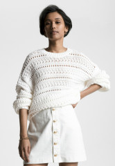 Tommy Hilfiger CREW NECK  Jumper ecru КРУГЛЫЙ ВЫРЕЗ джемперы экрю