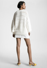 Tommy Hilfiger CREW NECK  Jumper ecru КРУГЛЫЙ ВЫРЕЗ джемперы экрю