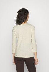 Tommy Hilfiger Long sleeved top white dove heather Топ с длинными рукавами белый голубь вереск