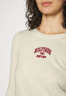 Tommy Hilfiger Long sleeved top white dove heather Топ с длинными рукавами белый голубь вереск