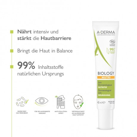 A-DERMA Biology nahrende Pflege dermatologisch  Биология питательный уход дерматологический