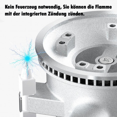 Melody Melody Gaskocher Campingkocher Gasherd Herd Tischkocher Outdoor Portable Campingherd, (1-St., mit Anzundautomatik), 34x25x11 cm (L/B/H)  Газовая плита Мелодия, походная плита, газовая плита, настольная плита, уличная портативная походная плита, (1 