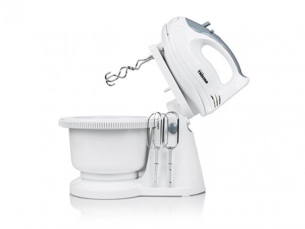 Tristar Tristar Handmixer MX-4152, 200,00 W, mit 5 Leistungsstufen und rotierender 2L Schussel, Weiss Ручной миксер Tristar MX-4152, 200,00 Вт, с 5 уровнями мощности и вращающейся чашей объемом 2 л, белый