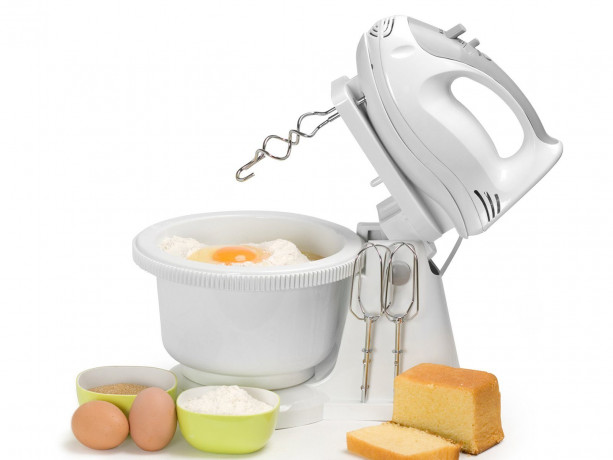 Tristar Tristar Handmixer MX-4152, 200,00 W, mit 5 Leistungsstufen und rotierender 2L Schussel, Weiss Ручной миксер Tristar MX-4152, 200,00 Вт, с 5 уровнями мощности и вращающейся чашей объемом 2 л, белый