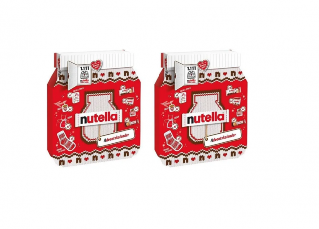 Nutella Adventskalender 2stk, Адвент-календарь 2025, 24 сладких сюрприза, шоколадный новогодний подарок, 528 г x 2 штуки