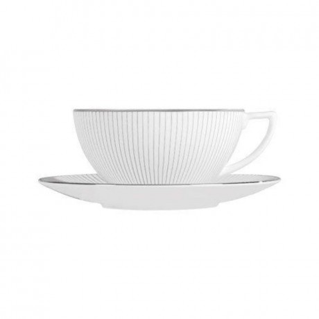 Wedgwood Wedgwood 'Jasper Conran Pin Stripe' Kaffee-/Tee Untere klein Wedgwood "Jasper Conran Pin Stripe" Блюдце для чая/кофе, маленькое