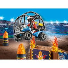 PLAYMOBIL PLAYMOBIL 70820 Starter Pack Stuntshow Quad mit Feuerrampe PLAYMOBIL 70820 Starter Pack Квадроцикл для каскадеров с пожарной рампой