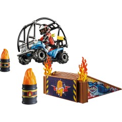 PLAYMOBIL PLAYMOBIL 70820 Starter Pack Stuntshow Quad mit Feuerrampe PLAYMOBIL 70820 Starter Pack Квадроцикл для каскадеров с пожарной рампой