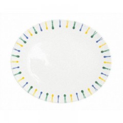 Gmundner Keramik Gmundner Keramik Buntgeflammt Platte oval 33 cm Gmundner ceramics красочная овальная тарелка пламенеющая 33 см