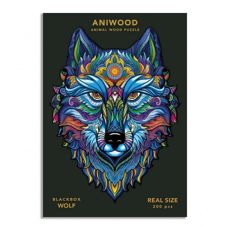 ANIWOOD Holz-Puzzle Wolf L (200 Teile) Пазл деревянный Волк L (200 деталей)