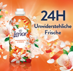 Lenor Weichspuler Orangenblute &amp; Verbene 71 WL, Кондиционер для белья с ароматом цветков апельсина и вербены, 71 загрузка (1596мл)