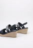 Tommy Hilfiger SEASONAL WEBBING MID Wedge sandals blue SEASONAL WEBBING MID Босоножки на танкетке синий