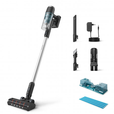 Philips Philips Nass-Trocken-Akkusauger XC3133/01 Aqua 3000 Series, 50,4 W, beutellos, mit LED-Duse, digitalem Motor, Aqua-Modul, bis zu 60 Minuten Laufzeit  Беспроводной пылесос Philips для влажной и сухой уборки XC3133/01 Aqua 3000 Series, 50,4 Вт, без 