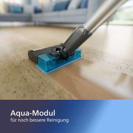 Philips Philips Nass-Trocken-Akkusauger XC3133/01 Aqua 3000 Series, 50,4 W, beutellos, mit LED-Duse, digitalem Motor, Aqua-Modul, bis zu 60 Minuten Laufzeit  Беспроводной пылесос Philips для влажной и сухой уборки XC3133/01 Aqua 3000 Series, 50,4 Вт, без 