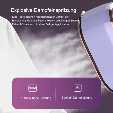 TOPMELON TOPMELON Dampfbugeleisen Drehbares Dampfbugeleisen, nass und trocken Grun Паровой утюг TOPMELON Вращающийся паровой утюг, влажный и сухой