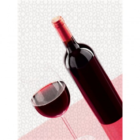 CALVENDO Puzzle CALVENDO Puzzle Ein Glas Rotwein mit Flasche daneben Пазл CALVENDO Puzzle Бокал красного вина с бутылкой рядом с ним
