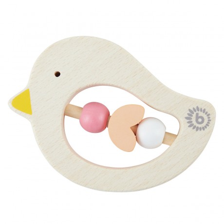 bieco Greifling Baby Beissring Vogel aus Holz Spielzeug mit Holzperlen Zahnungshilfe Beissringe Игрушка-клатч детский прорезыватель для зубов птичка из дерева игрушка с деревянными бусинами прорезыватель для зубов прорезыватель для зубов