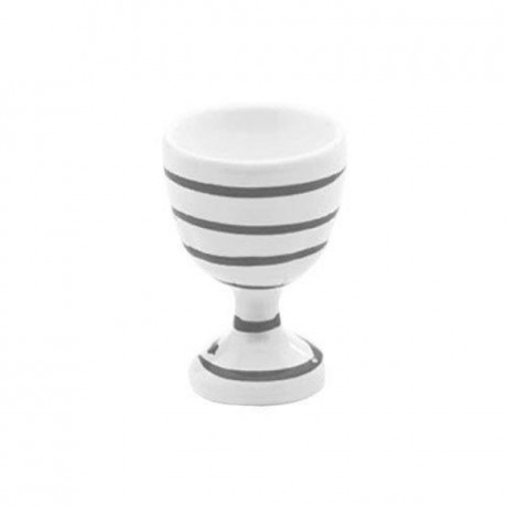 Gmundner Keramik Gmundner Keramik Graugeflammt Eierbecher glatt d: 4,9 cm / h: 7,5 cm Керамическая подставка для яиц Gmundner серого цвета с пламенем, гладкая, д: 4,9 см / высота: 7,5 см