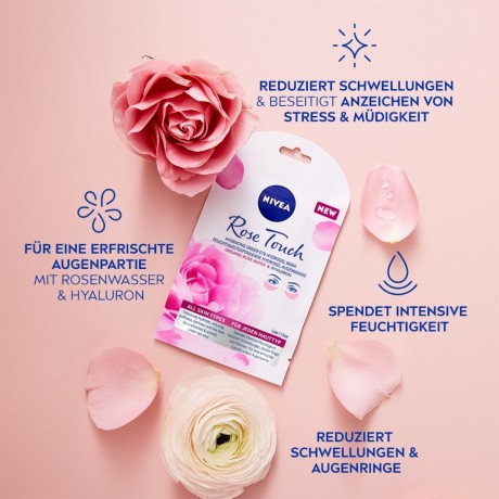 Nivea Augenmaske Rose Touch  Маска для глаз с розовым прикосновением