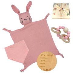 Angels Baby Geschenk zur Geburt mit Schnuffeltuch Подарок на рождение с пледом