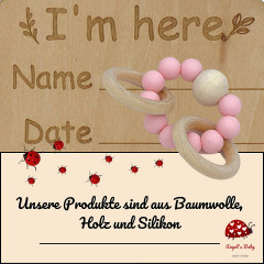 Angels Baby Geschenk zur Geburt mit Schnuffeltuch Подарок на рождение с пледом