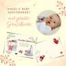 Angels Baby Geschenk zur Geburt mit Schnuffeltuch Подарок на рождение с пледом