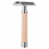 Muhle TRADITIONAL Rasierhobel R 89 Rosegold geschlossener Kamm Безопасная бритва TRADITIONAL R 89, розовое золото, закрытый гребень