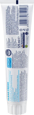 Dontodent Zahnpasta clear fresh Антибактериальная освежающая зубная паста с повышенным содержанием цинка, 125 мл