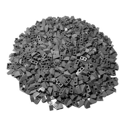 LEGO LEGO Dachstein 2x1 Dunkelgrau Schragstein Slope 45° - Dark Bluish Grey 3040 - 100x LEGO Dachstein 2x1, темно-серый, склон Шрагштейна, 45° — темно-голубовато-серый 3040 — 100x