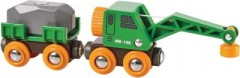 BRIO Gruner Kranwagen mit Anhanger und Fracht Зеленый автокран с прицепом и грузом