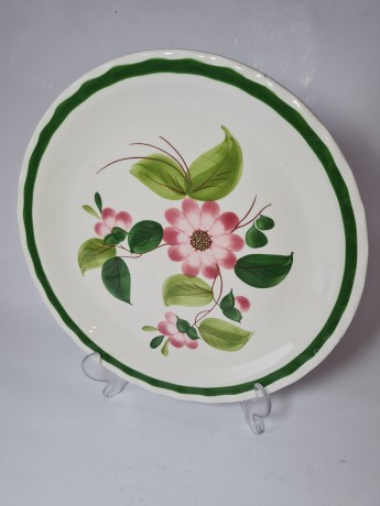 Botticelli Винтажная керамическая тарелка, ручная роспись, 28см, Италия 1960г.