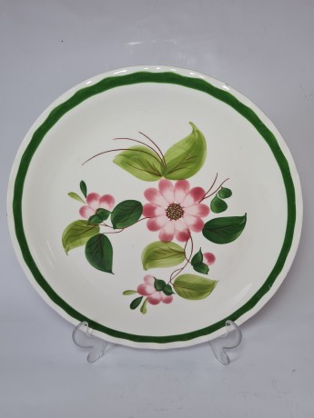 Botticelli Винтажная керамическая тарелка, ручная роспись, 28см, Италия 1960г.