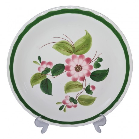 Botticelli Винтажная керамическая тарелка, ручная роспись, 28см, Италия 1960г.