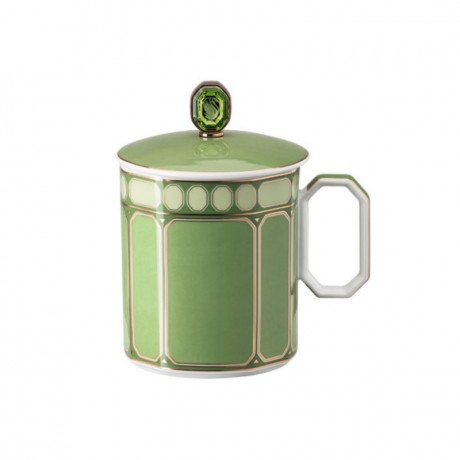 Rosenthal Swarovski x Rosenthal SIGNUM Fern Becher mit Henkel und Deckel 0,39 L Swarovski x Rosenthal SIGNUM Кружка папоротник с ручкой и крышкой 0,39 л