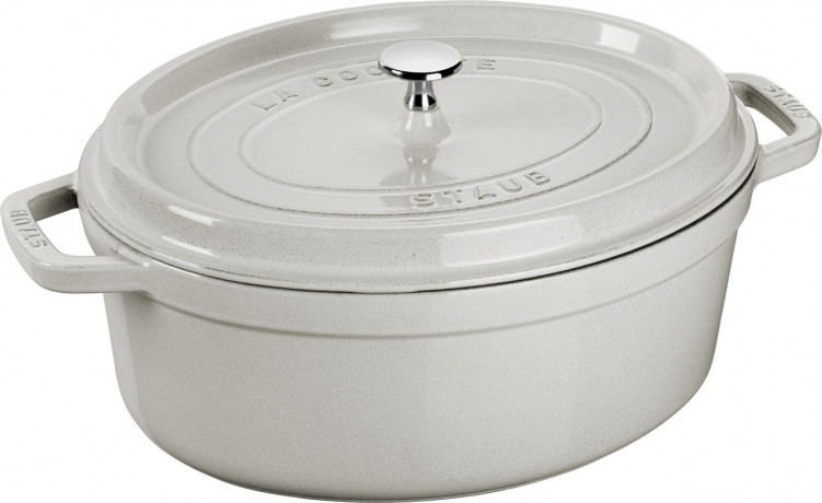 Staub Staub Br\u00e4ter Cocotte 29cm oval  Weiss Staub Br>4ter Кокотка 29см овал