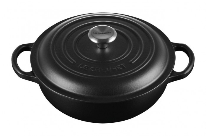 Le Creuset LE CREUSET Br\u00e4ter 22cm schwarz SIGNATURE schwarz LE CREUSET Br>4ter 22см черный SIGNATURE