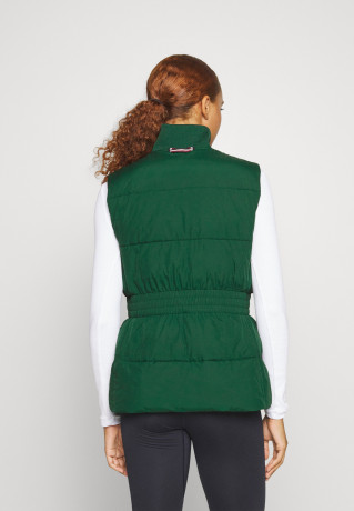 Tommy Hilfiger SORONA BALL WAISTED PUFF VEST Waistcoat prep green ЖИЛЕТ SORONA BALL WAISTED PUFF Жилет подготовка зеленый