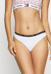 Tommy Hilfiger ESSENTIALS 3 PACK  Thong medium grey htr/white/black НАБОР ESSENTIALS 3 стринги средне-серый htr/белый/черный