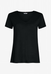 Tommy Hilfiger SLUB V-NECK Basic T-shirt black SLUB V-NECK Базовая футболка черный